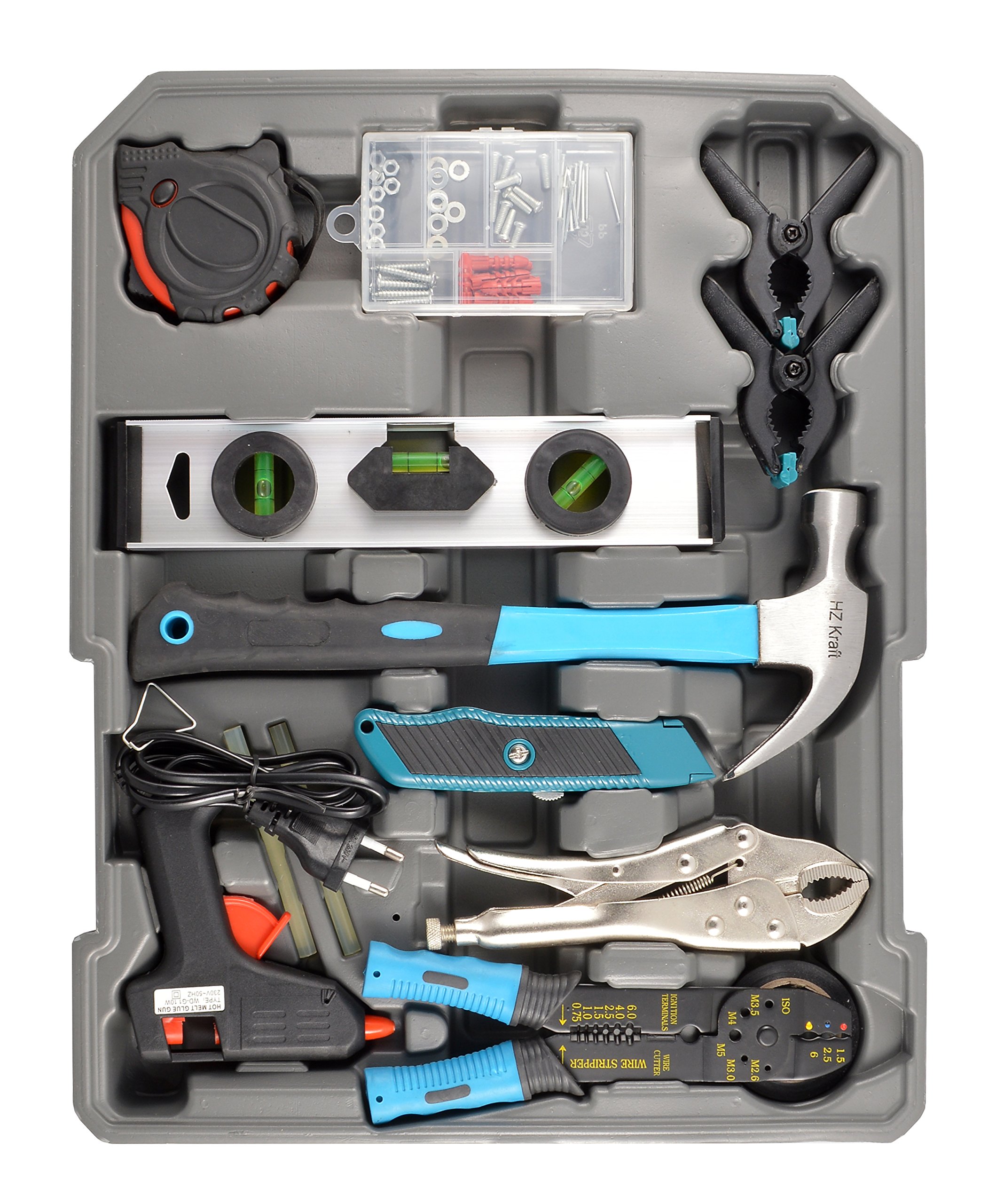 EDA Maleta De Ferramentas Com 186 Peças 8Yu Cinza | Amazon.com.br